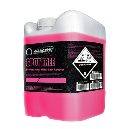 Nanoskin SPOT FREE Water Spot Remover 5 Gallons - Removes Water Spots & Surface Acid Rain | Safe for Chrome and All Painted Surfaces | Acid-Based Cleaner | Prepares Surface for Waxing | 4:1 Dilution