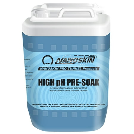 Nanoskin Car Wash Tunnel Series High pH Pre-Soak (Dilution Ratio: 75:1~150:1) [NA-HPP640], 5 Gallons