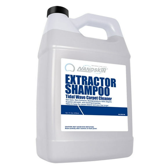 Nanoskin EXTRACTOR SHAMPOO Low Foaming Carpet Cleaner 1 Gallon - Machine Use Upholstery Cleaner, Stain Remover & Odor Eliminator on Rug Car Upholstery | For Automotive, Home, Office & More