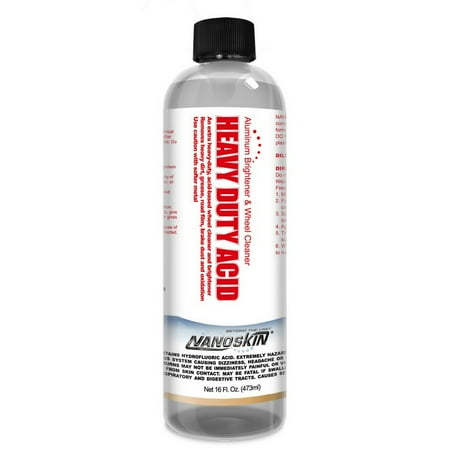 Nanoskin HEAVY DUTY ACID Aluminum Brightener & Wheel Clea ner (Dilution Ratio: 4:1) - 16 oz