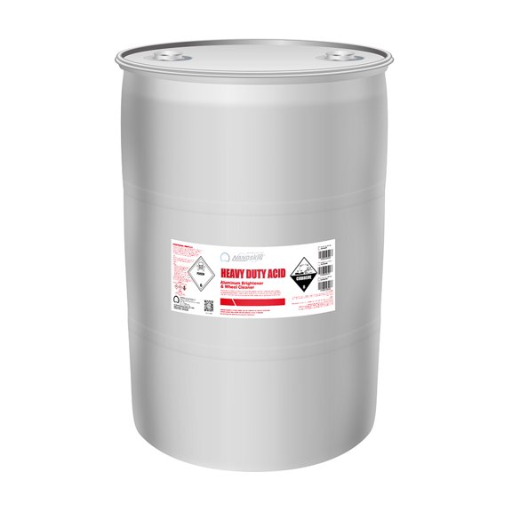 Nanoskin Heavy Duty Acid Aluminum Brightener & Wheel Cleaner 55 Gallons – For Professional Use Only | Industrial Strength Cleaner for Oxidation Removal, Aluminum Shine Restoration & Fleet Maintenance