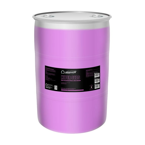 Nanoskin HYPER SUDS Foaming Car Wash Shampoo 30 Gallons - Ultra Concentrated: Works with Foam Cannon, Foam Gun, Bucket Wash, Pressure Washer | for Use in Mixing/Metering systems | 800:1 Dilution
