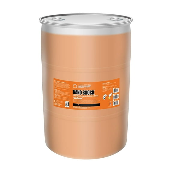 Nanoskin NANO SHOCK One-Step Ceramic Shield & Gloss 55 Gallons – SiO2 Spray Sealant, Clay Lubricant & Hydrophobic Coating | Easy Spray-On Wipe-Off Gloss for Cars, Trucks & RVs
