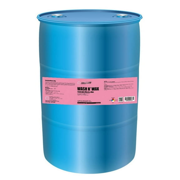 Nanoskin WASH N' WAX Wash & Wax with Carnauba 30 Gallons - Car Wash and Car Wax Cleans & Shines in One Step | Works with Foam Cannon, Foam Gun, Bucket Washes, Pressure Washer | Carnauba Wax Protection