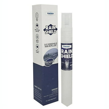 Nanotech Surface Solutions Rain Shield - Windshield Rain Repellent, Increases Visibility & Safety During Rainy Days, Helps Clean Bug Splatters - 0.33 Oz.