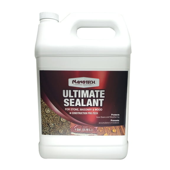 Nanotech Surface Solutions Ultimate Sealant - Water Repellent Invisible Penetrative Coating for Concrete, Masonry, Clay, Limestone, Sandstone, Cantera, SiO2 Water Based Fast Curing, 1 Gallon (128 Oz)