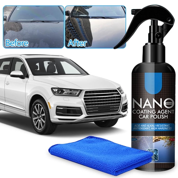 Nanotechnology Auto Paint Protection Spray for Gloss Boost, Water Repellency, Easy Application, Long-Lasting Car Coating - 300ml black