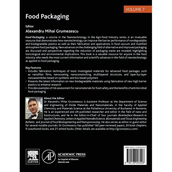 Pre-Owned Nanotechnology in the Agri-Food Industry: Food Packaging (Hardcover)