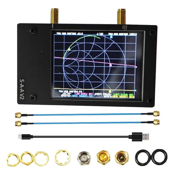 Nanovna S-A-A V2 Vector Network Analyzer 2.8 Inch Spectrum Analyzer Supports 50Khz-3Ghz Antenna Network Analyzer ,Accurate Testing