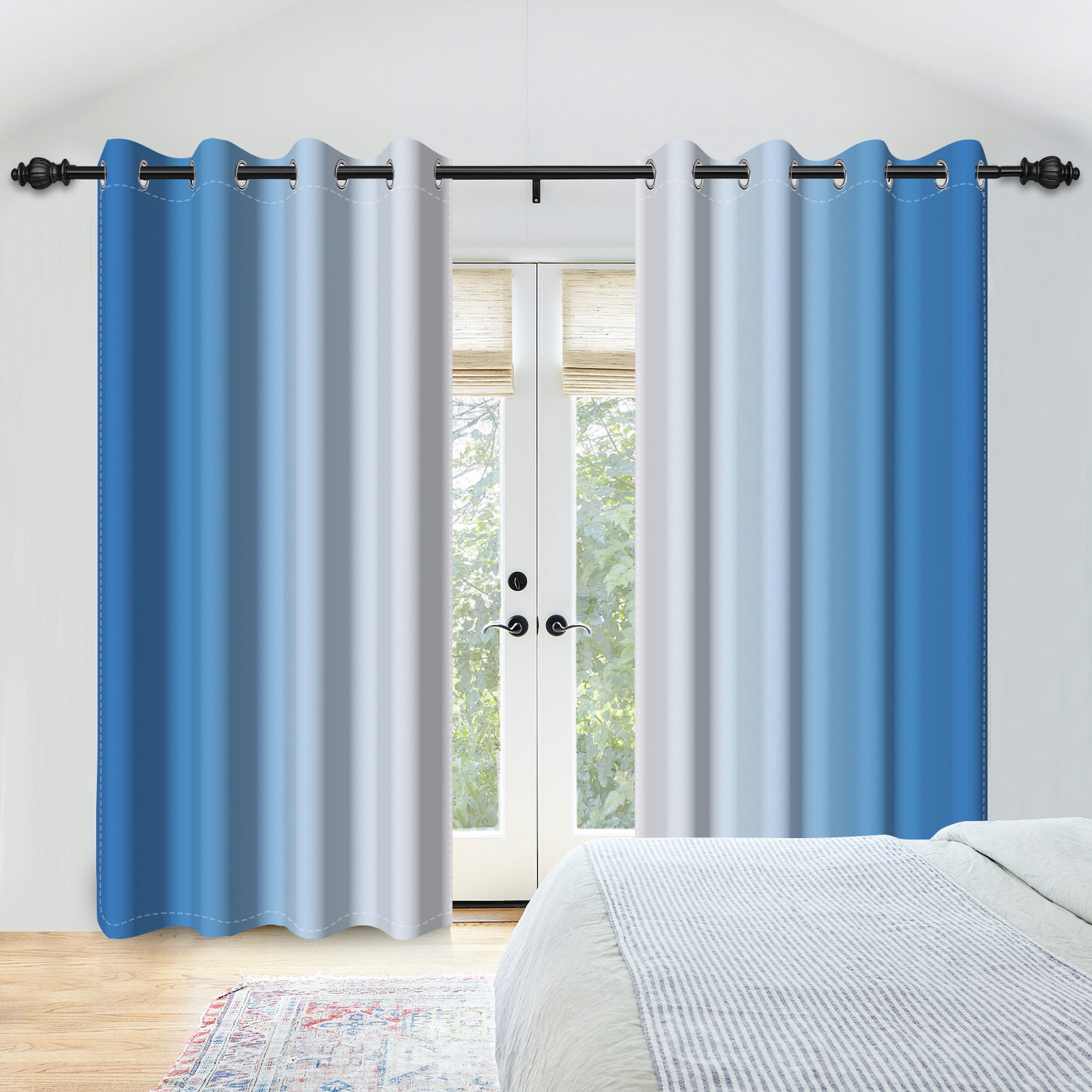 Blue And White Blackout Curtainsnull