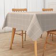 thumbnail image 1 of Nanqianyi Brown Checkered Rectangular Tablecloth for 60 x 102 inch, Waterproof Wipeable Table Cover for Kitchen Table, Indoor and Outdoor, 1 of 6