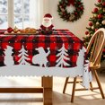 thumbnail image 1 of Nanqianyi Christmas Plaid Rectangle Tablecloth 60"x102",Waterproof Stain Resistant Table Cover For Dining Party Decor, 1 of 7