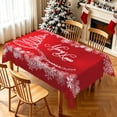 thumbnail image 1 of Nanqianyi Christmas Snowflake Red Tablecloth,Waterproof Stain Resistant Festive Table Cover,60x70 Inch, 1 of 6