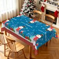 thumbnail image 1 of Nanqianyi Christmas Snowman Tablecloth 52x70 Inch,Waterproof Rectangle Holiday Table Cover, 1 of 6