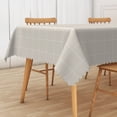 thumbnail image 1 of Nanqianyi Grey Checkered Rectangular Tablecloth for 60 x 120 inch, Waterproof Wipeable Table Cover for Kitchen Table, Indoor and Outdoor, 1 of 6