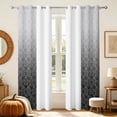 thumbnail image 1 of Nanqianyi Ombre Blackout Curtains,2 Panels Set,Grommet Top,Room Darking Thermal Insulated Window Drapes,52x84 inch,Grey Damask, 1 of 8