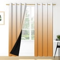 thumbnail image 1 of Nanqianyi Ombre Blackout Curtains, Orange White Gradient Curtains Living Room Window Decor, Thermal Insulated 2 Panels Drapes, 52 x 63 Inch Length, Sunset Orange, 1 of 7