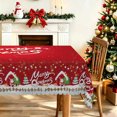 thumbnail image 1 of Nanqianyi Red Christmas Rectangle Tablecloth,Waterproof Stain Resistant Table Cover,60"x70", 1 of 6