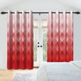 thumbnail image 1 of Nanqianyi Red Rhombus Design Blackout Curtains 52x84 inch, Top Grommet Drapes for Bedroom/Living Room, Set of 2, 1 of 8