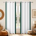 thumbnail image 1 of Nanqianyi Room Darking Blackout Curtains,2 Panels,Grommet Top,42x96 Inch,Dark Green Stripe,Thermal Insulated Window Drapes, 1 of 8