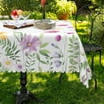 thumbnail image 1 of Nanqianyi Spring Tablecloth 60" x 84" Wildflowers Floral Butterfly Washable Table Cover For Picnic Dinner Party, 1 of 5