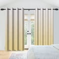 thumbnail image 1 of Nanqianyi Yellow Ombre Blackout Curtains, Set of 2, 42x84 inch, Grommet Top Room Darkening Curtain for Living Room/Bedroom, 1 of 8