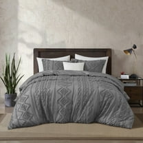 Nanshing 2 Piece Comforter Set, Twin, Grey