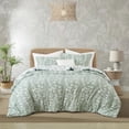 thumbnail image 1 of Nanshing 2 Piece Sage GreenComforter Set, Twin Size Solid Microfiber Print Bedding Set,All Season Leaves Bedding, 1 of 8