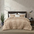 thumbnail image 1 of Nanshing 3 Piece Comforter Set, Full, Khaki, 1 of 4