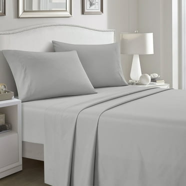 Nanshing 4-Piece Special Cooling Ultra Soft Polyester Sheet Set Light Grey - Twin