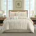 thumbnail image 1 of Nanshing 6 Piece Comforter Set, Queen, Beige, 1 of 4