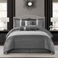 thumbnail image 1 of Nanshing 7 Piece Comforter Set, King, Grey, 1 of 4
