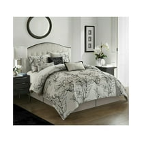 Nanshing Acacia 7 Piece Floral Comforter Set, Queen