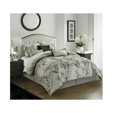 Nanshing Acacia 7 Piece Floral Comforter Set, Queen