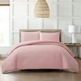 thumbnail image 1 of Nanshing Amerie 3 Piece Casual Stripes Comforter Set, Blush, King, 1 of 6