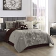thumbnail image 1 of Nanshing Anastasia 7 Piece Floral Embroidery Comforter Set, Queen, 1 of 5