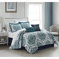 thumbnail image 1 of Nanshing Blake Microfiber 10-Piece Bed In A Bag Bedding Comforter Set, King, 1 of 9