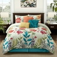 thumbnail image 1 of Nanshing Cassia Floral Bouquet 7 Piece Comforter Set, King, 1 of 7