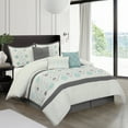 thumbnail image 1 of Nanshing Clarisa 7 Piece Terry Embroidery Comforter Set, Queen, 1 of 5