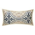thumbnail image 1 of Nanshing Daffodil 7-Piece Medallion Print Comforter Set, Blue, Queen, 1 of 5
