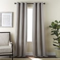 thumbnail image 1 of Nanshing Dean Grommet Top Room Darkening Window Curtain Panels, Set of 2, Taupe, 37" x 84", 1 of 4