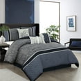 thumbnail image 1 of Nanshing Frances 7 Piece Paisley Jacquard Comforter Set, Queen, 1 of 5