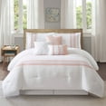 thumbnail image 1 of Nanshing Gabby 7 Piece Bohemian Shabby Chic Comforter Set, Pink, California King, 1 of 9