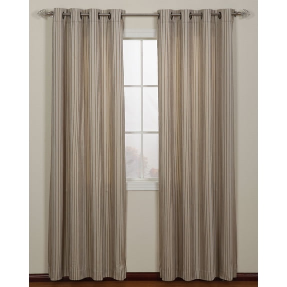 Nanshing Hera Grommet Single Curtain Panel, Beige, 54 x 95"