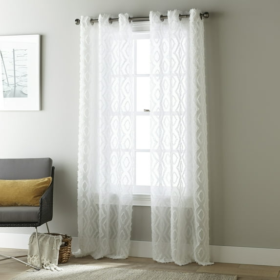 Nanshing Jenna Semi-Sheer Curtain Panel Pair with Grommet