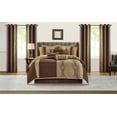 thumbnail image 1 of Nanshing Kath 15 Piece Modern Luxury Room-In-A-Bag, Brown, California King, 1 of 6