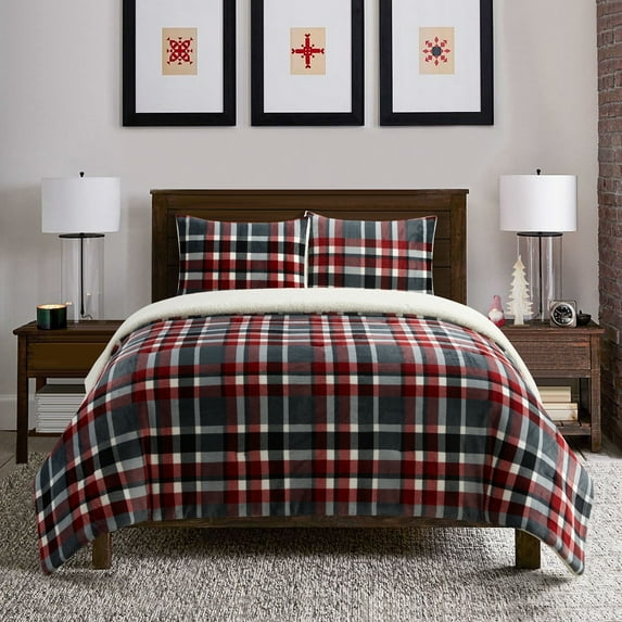 Nanshing Klein 3 Piece Sherpa Comforter Set