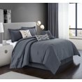 thumbnail image 1 of Nanshing Kramer 7-Piece Bedding Comforter Set, Gray, 1 of 5