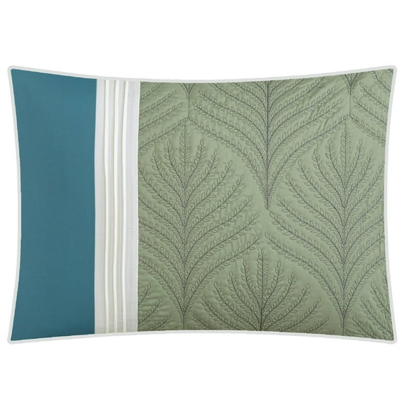 Nanshing Lavinia 6- Piece Comforter Set Aqua Queen