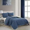 thumbnail image 1 of Nanshing Logan 3 Piece Reversible Geometric Quilt Set King, 1 of 5